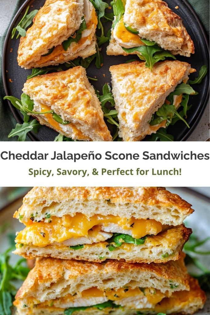 Cheddar & Jalapeño Scone Sandwiches