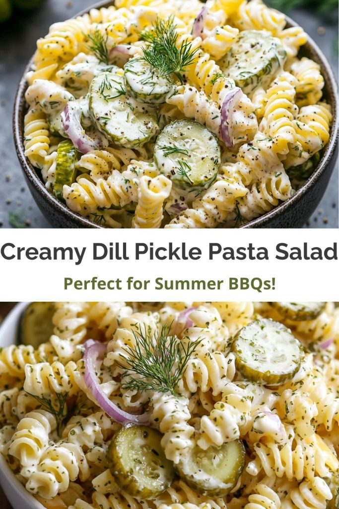 Dill Pickle Pasta Salad