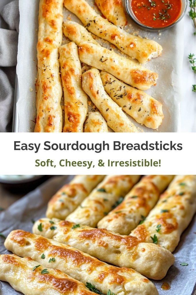 Easy Sourdough Breadsticks