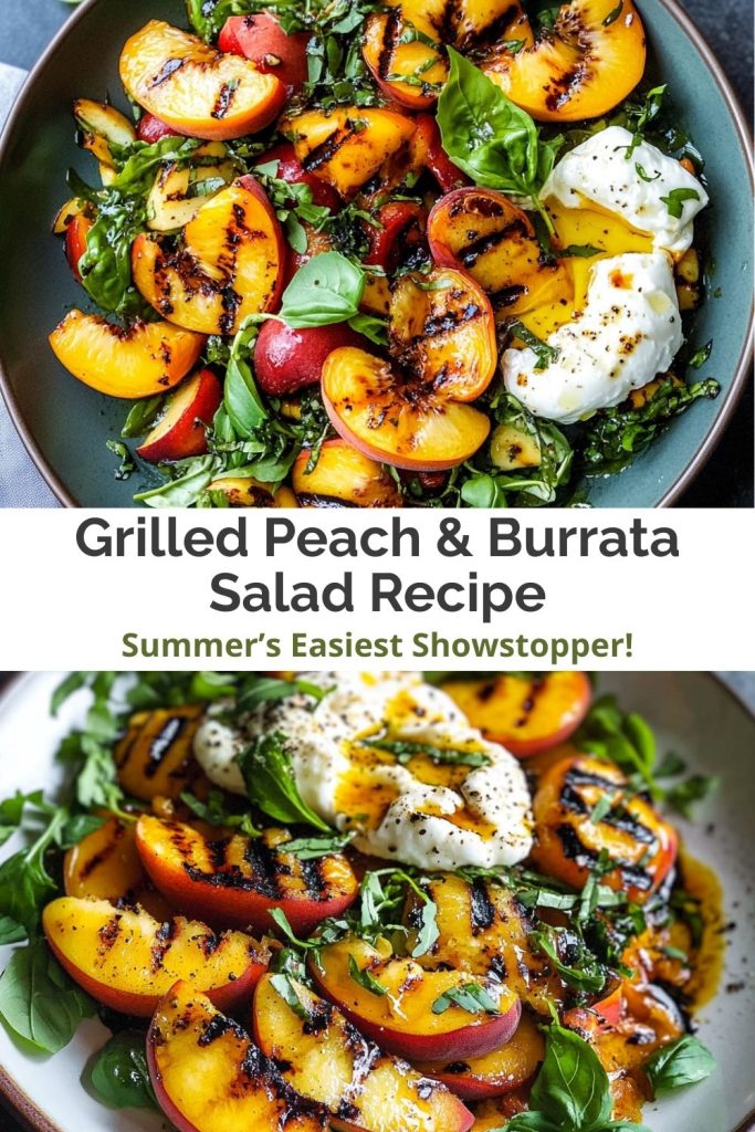 Grilled Peach & Burrata Salad