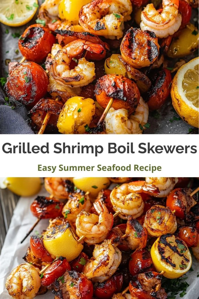 Grilled Shrimp Boil Skewers