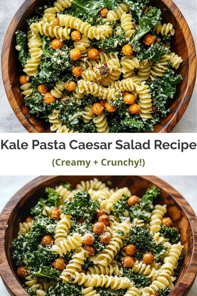 Kale Pasta Caesar Salad