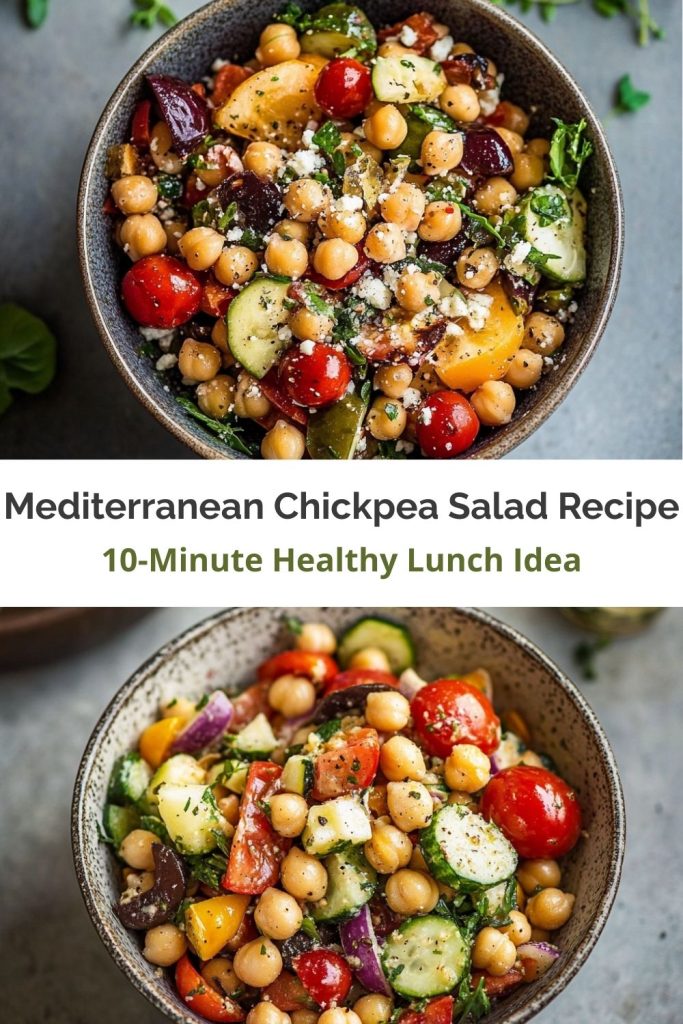 Mediterranean Chickpea Salad.