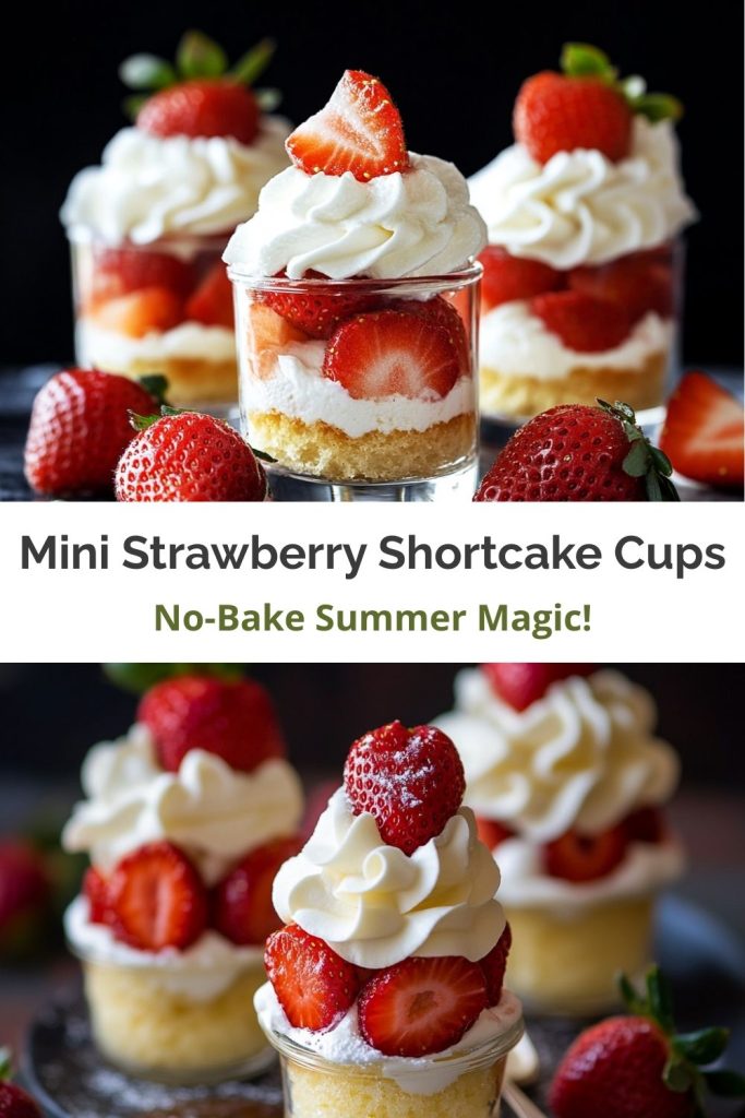 Mini Strawberry Shortcake Cups