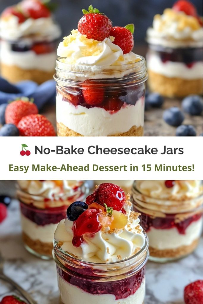 No-Bake Cheesecake Jars