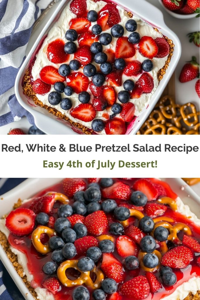 Patriotic Pretzel Salad