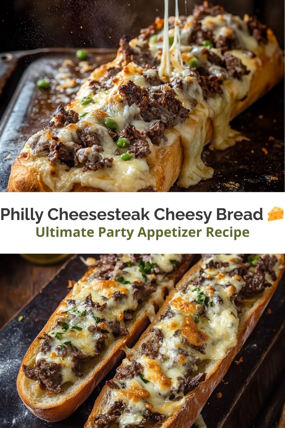 Philly Cheesesteak Cheesy Bread.