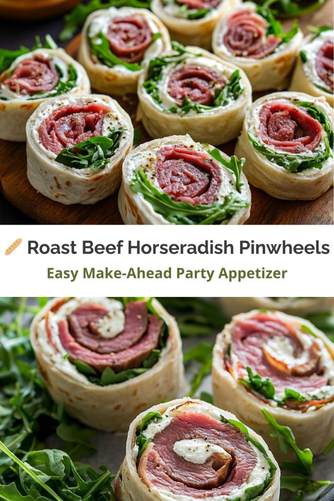 Roast Beef & Horseradish Cream Pinwheels