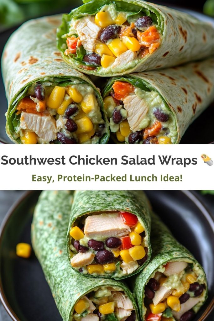 Southwest Chicken Salad Wraps