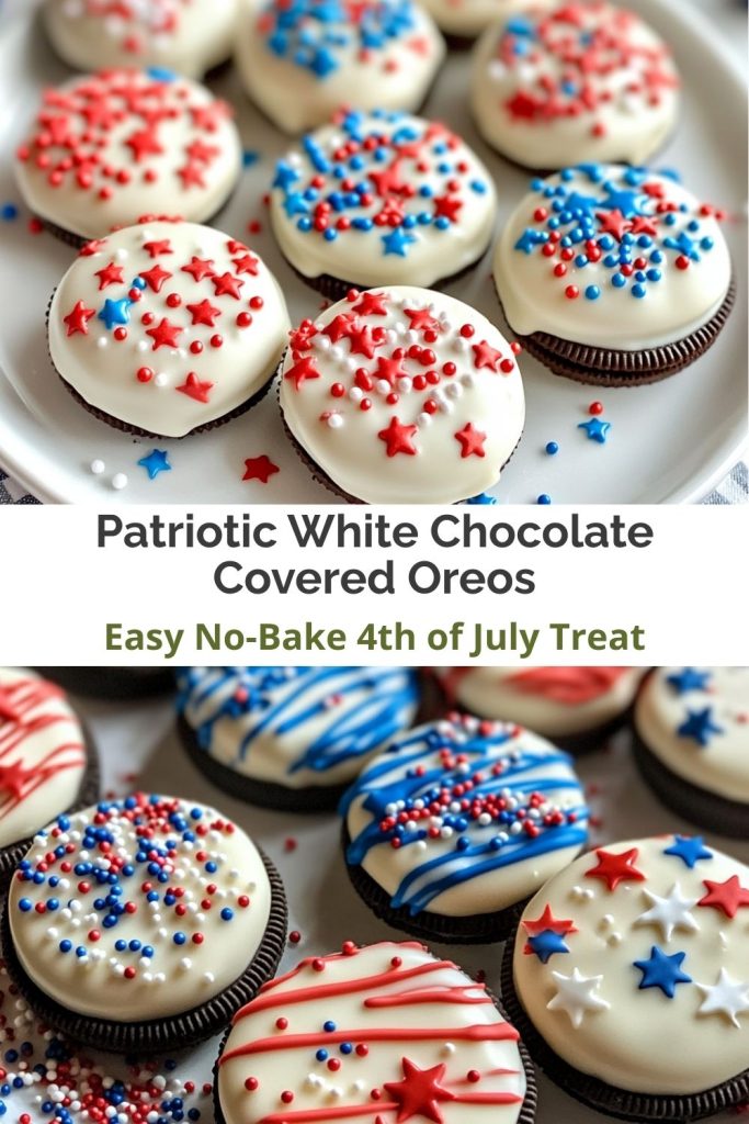 White Chocolate Covered Oreos