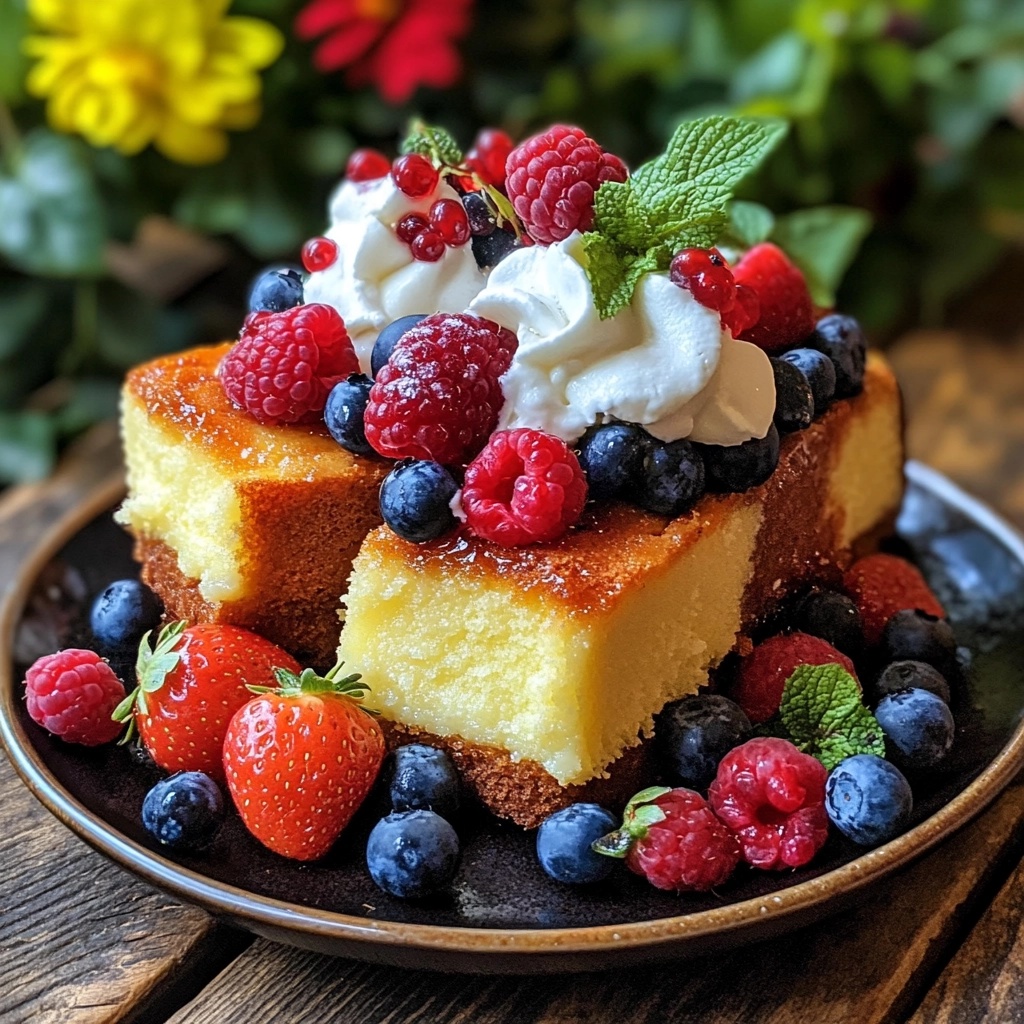 Grilled Pound Cake with Fresh Berries