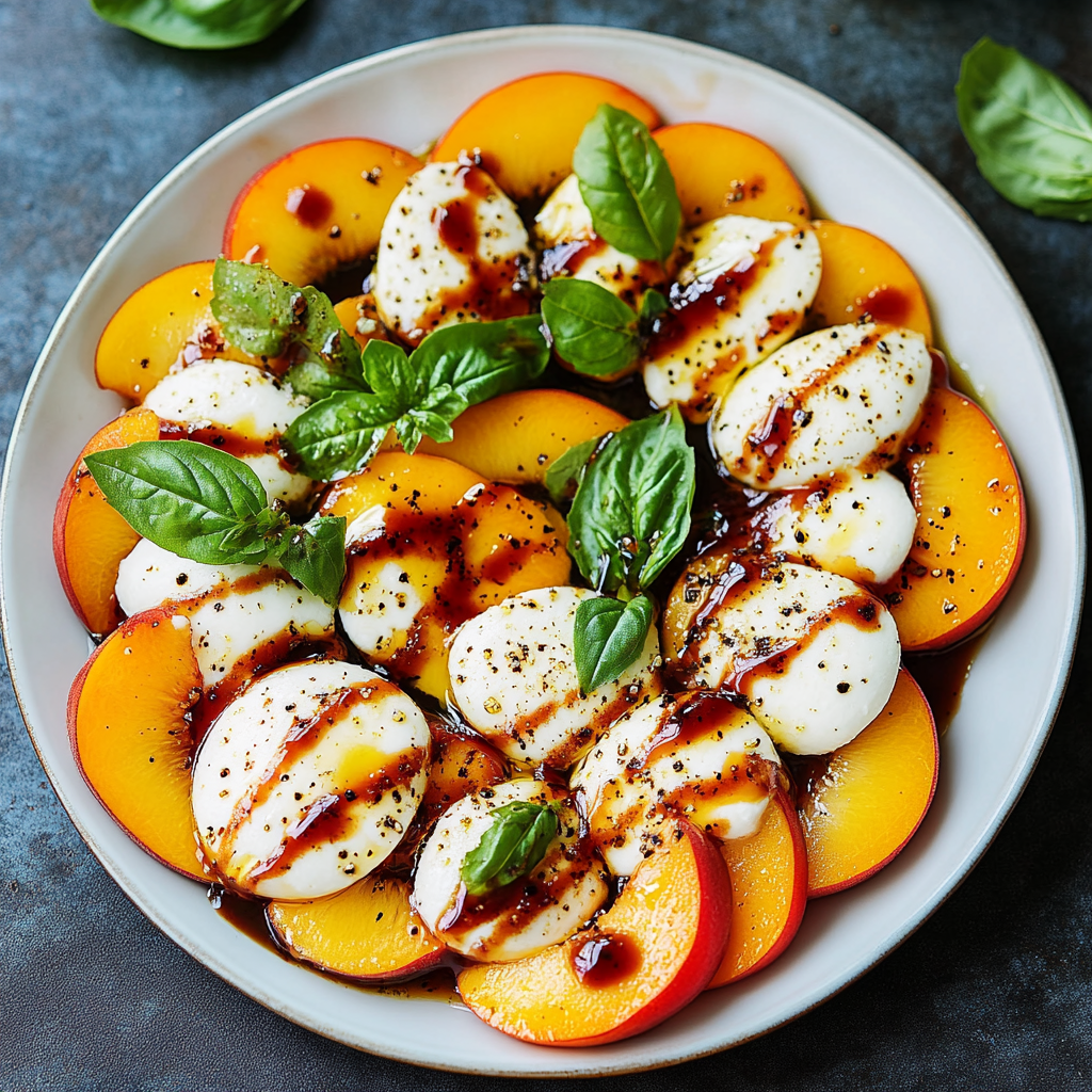 Peach Caprese Salad