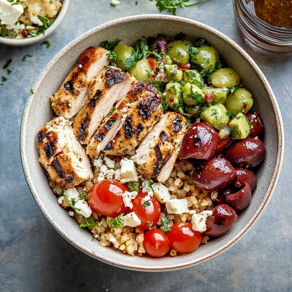Greek Chicken Bowl.