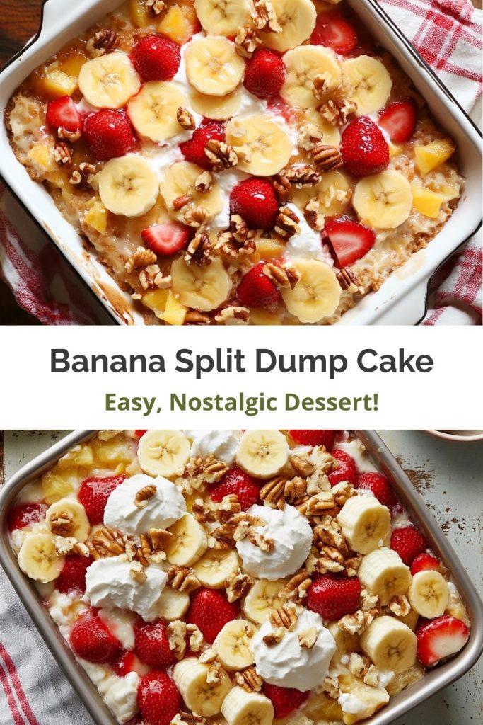 Banana Split Dump Cake