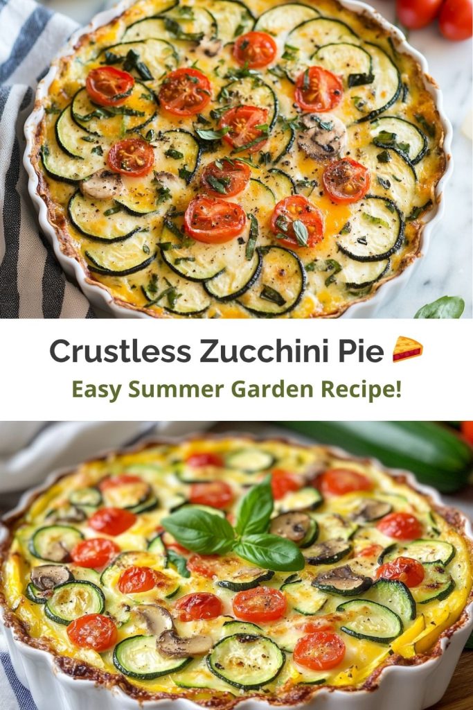 Summer Garden Crustless Zucchini Pie