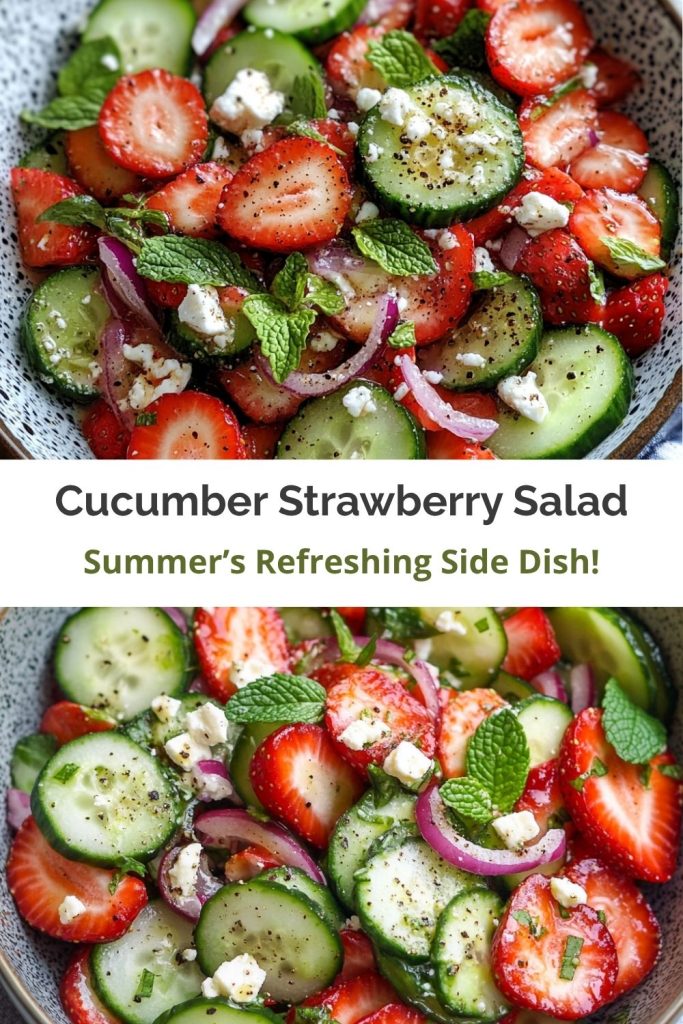 Cucumber Strawberry Salad