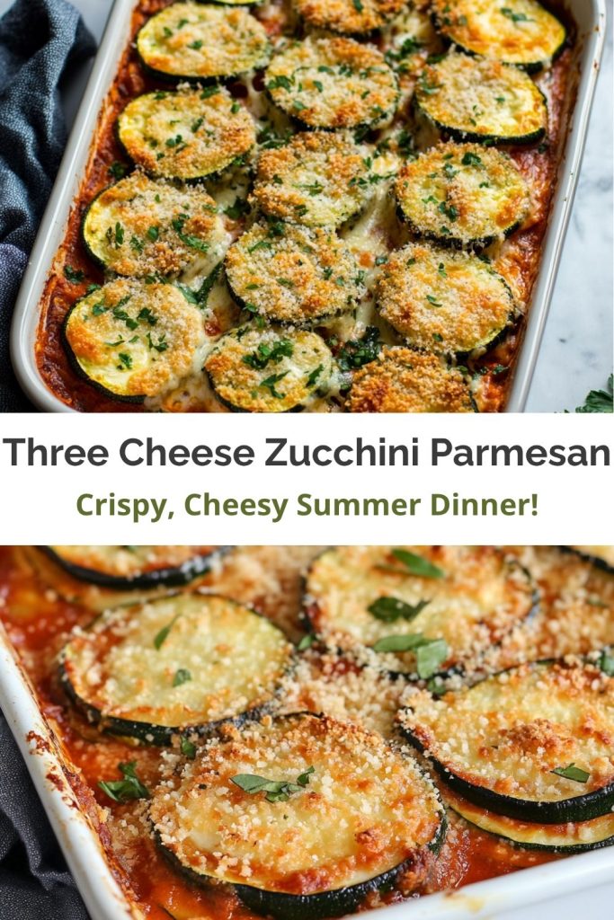 Three Cheese Zucchini Parmesan