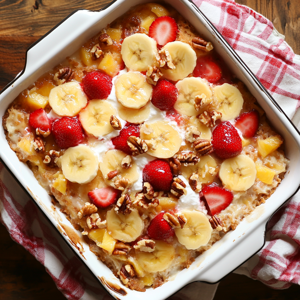 Banana Split Dump Cake